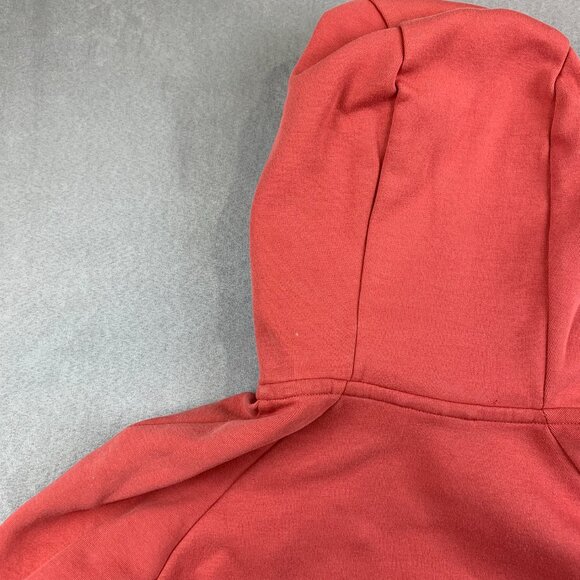Nike Mens Sweater Small Salmon Pink Red Full Zip Hoodie Tech Fleece Windrunner - Picture 12 of 13